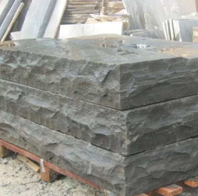 Black sandstone walling