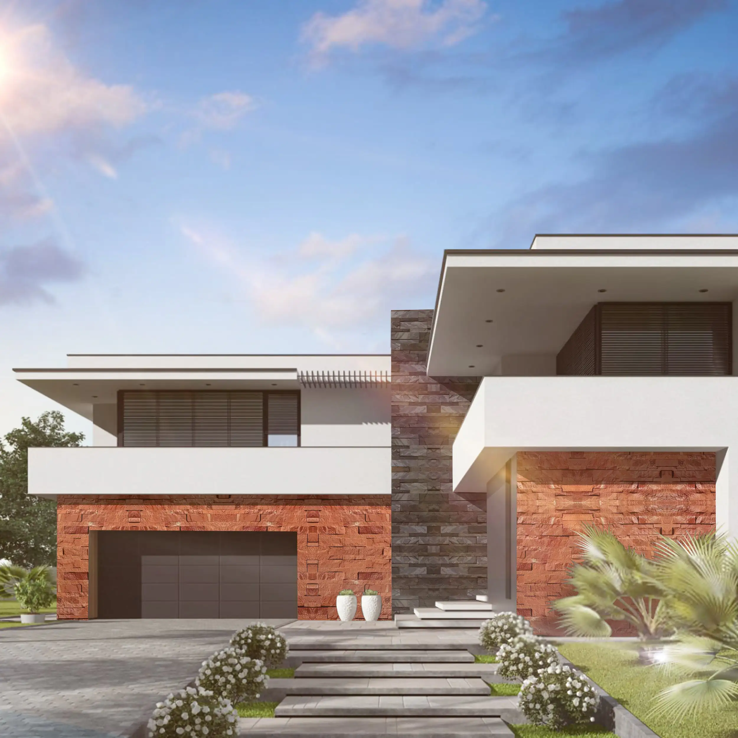 front elevation walls