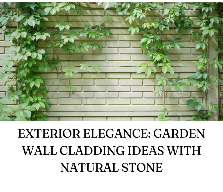 Garden wall cladding Ideas